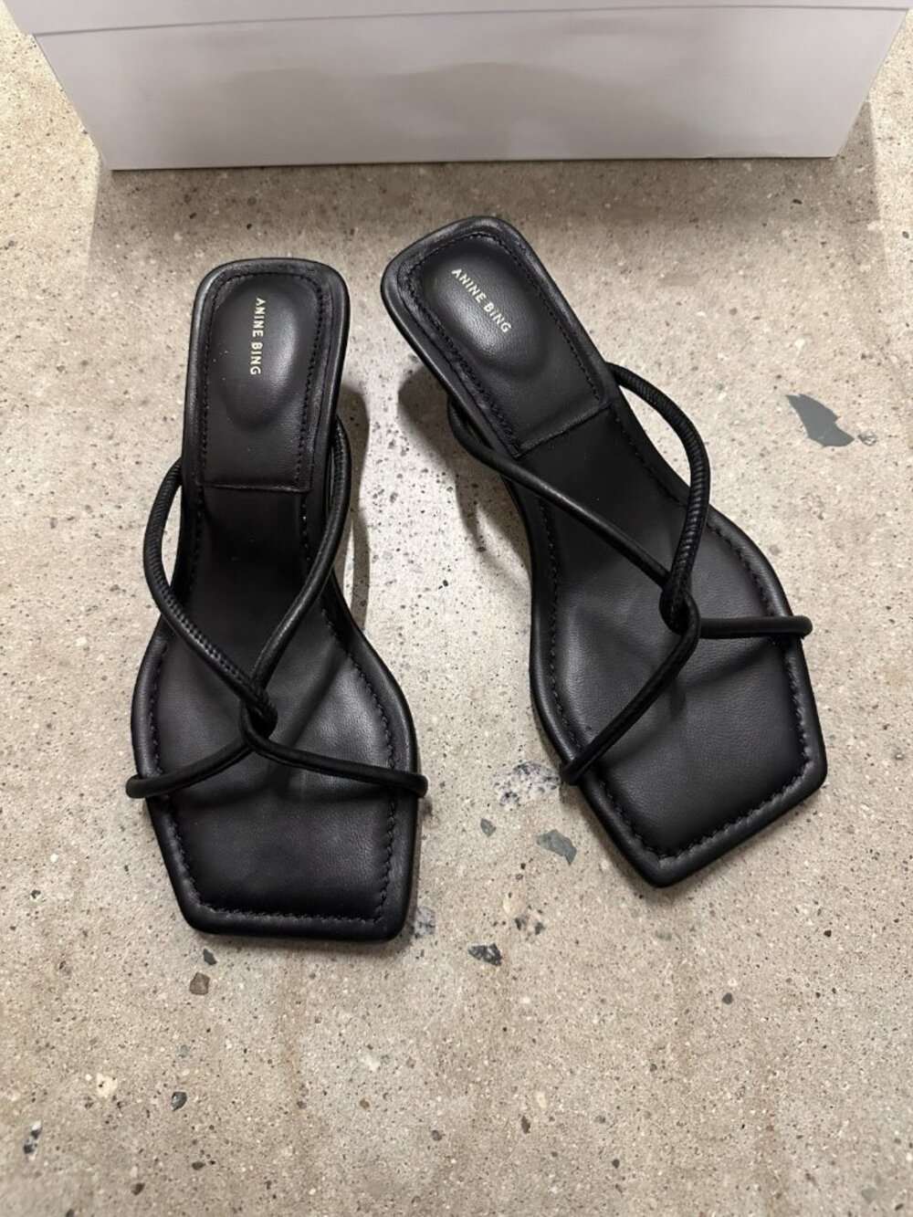 ANINE BING Suri Sandals Black - Picture 4 of 9